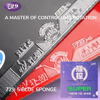 Original 729 Friendship Tischtennis-Belag WARRIOR 729-5 Super Provincial Team Semi-Antihaft-Halbstick-Ping-Pong-Belag Image