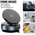 Mini aspirapolvere doppio lato supporto a ventosa magnetico pieghevole cucina staffa per telefono pigro per iPhone 16 13 15 Smartphone Android