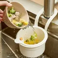 2 IN 1 Tappo per filtro per lavello da cucina Apertura con un clic Cestello per filtro sospeso Filtro per lavandino per lavastoviglie Scarico rapido Strumento di archiviazione