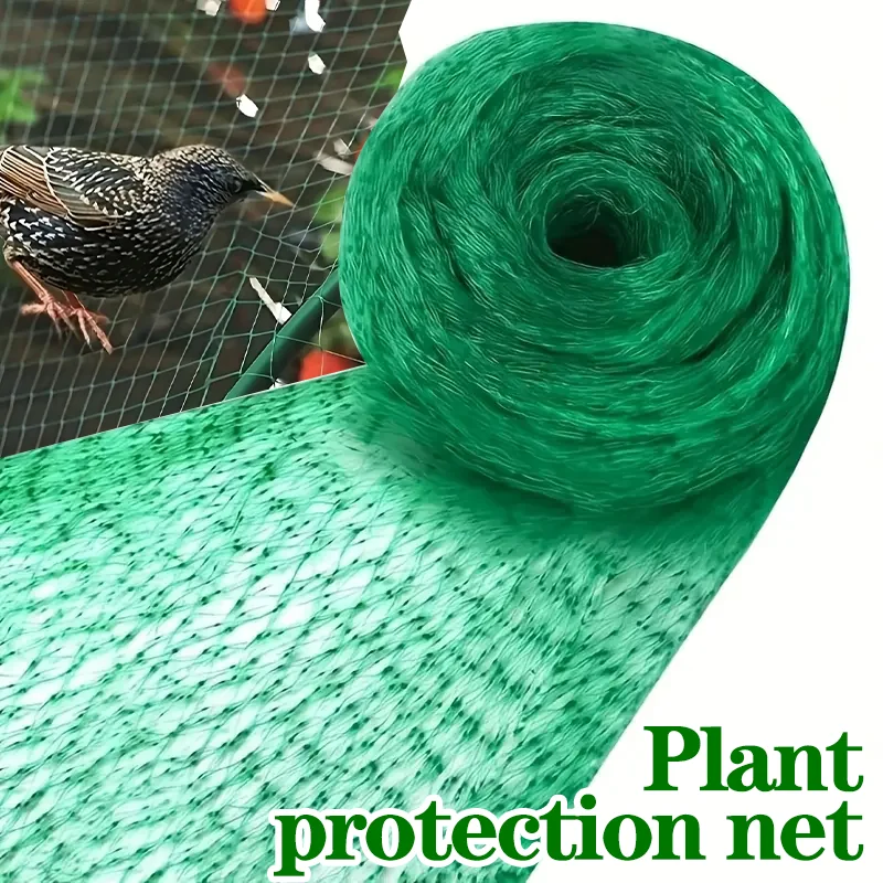 5 m/10 m Vogelnetz für Obstbäume, Gartenteichabdeckung und Balkon-Katzenbarriere – einichhörnchensicheres und verstärktes Kantennetz, ohne Werkzeug Image