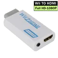 Convertitore adattatore audio 1080P da 3,5 mm per Wii a HDMI compatibile per PC Monitor HDTV Adattatore convertitore da 720P Wii2 a HDMI WII2HDMI