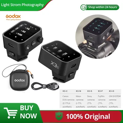Godox X3 TTL HSS 2.4G C/N/S/F/O/L Wireless Flash Trigger OLED Touch Screen Transmitter Quick Charge for Canon Nikon Sony
