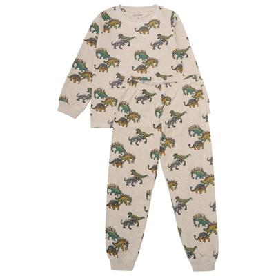 Minymo - Kid's Pyjamas L/S Set AOP No. 134066 - Schlafanzug Gr 98 beige Image