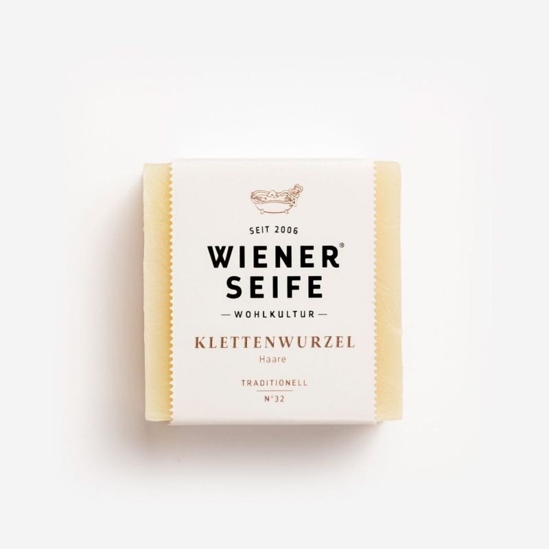 Wiener Seife Sapone alla radice di bardana N°32, fatto a mano 125 g