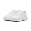 Sneaker PUMA "Cassia 2.0 Sneakers Damen", Gr. 39, weiß (weiß gold), Obermaterial:, Textil; Futter: Textil; Innensohle: Textil; Laufsohle: Gummi, Schuhe