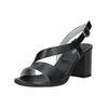 High-Heel-Sandalette NERO GIARDINI "Nero Giardini Sandalen Leder", Damen, Gr. 39, schwarz, Leder, elegant, Schuhe