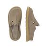 Pantolette CLARKS "Solsbury", Herren, Gr. 44, grau, Kalbsleder, casual, Schuhe, mit superweichem Fußbett