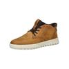 Sneaker GEOX "Geox Sneaker Leder/Textil", Herren, Gr. 45, braun (hellbraun), Leder, Textil, casual, Schuhe