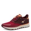 Slip-On Sneaker TAMARIS "Nowana", Damen, Gr. 37, rot (rot kombiniert), Textil, Lederimitat, Synthetik, unifarben mit Farbeinsatz, sportlich, Schuhe, Freizeitschuh, Halbschuh, Slipper mit Ortholite-Ausstattung