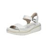 Riemchensandale TAMARIS "Tamaris Sandalen Leder", Damen, Gr. 38, weiß, Leder, casual, Schuhe