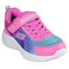 Sneaker SKECHERS "BOUNDER", Kinder, Gr. 35, pink, Lederimitat, kontrastfarbene Details, casual, Schuhe, Freizeitschuh, wasserabweisend, Größenschablone zum Download