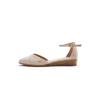 Espadrille VISCATA "Montroig", Damen, Gr. 38, beige, Textil, elegant, Schuhe, mit elegantem Knöchelriemen