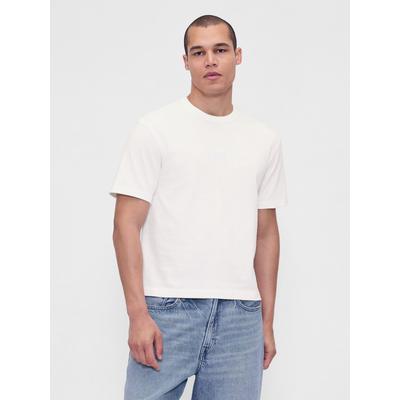 Gap White Heavyweight Crop Graphic T-Shirt
