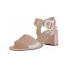 Riemchensandale GABOR "Gabor Sandalen Leder", Damen, Gr. 37,5, gold, Leder, casual, Schuhe