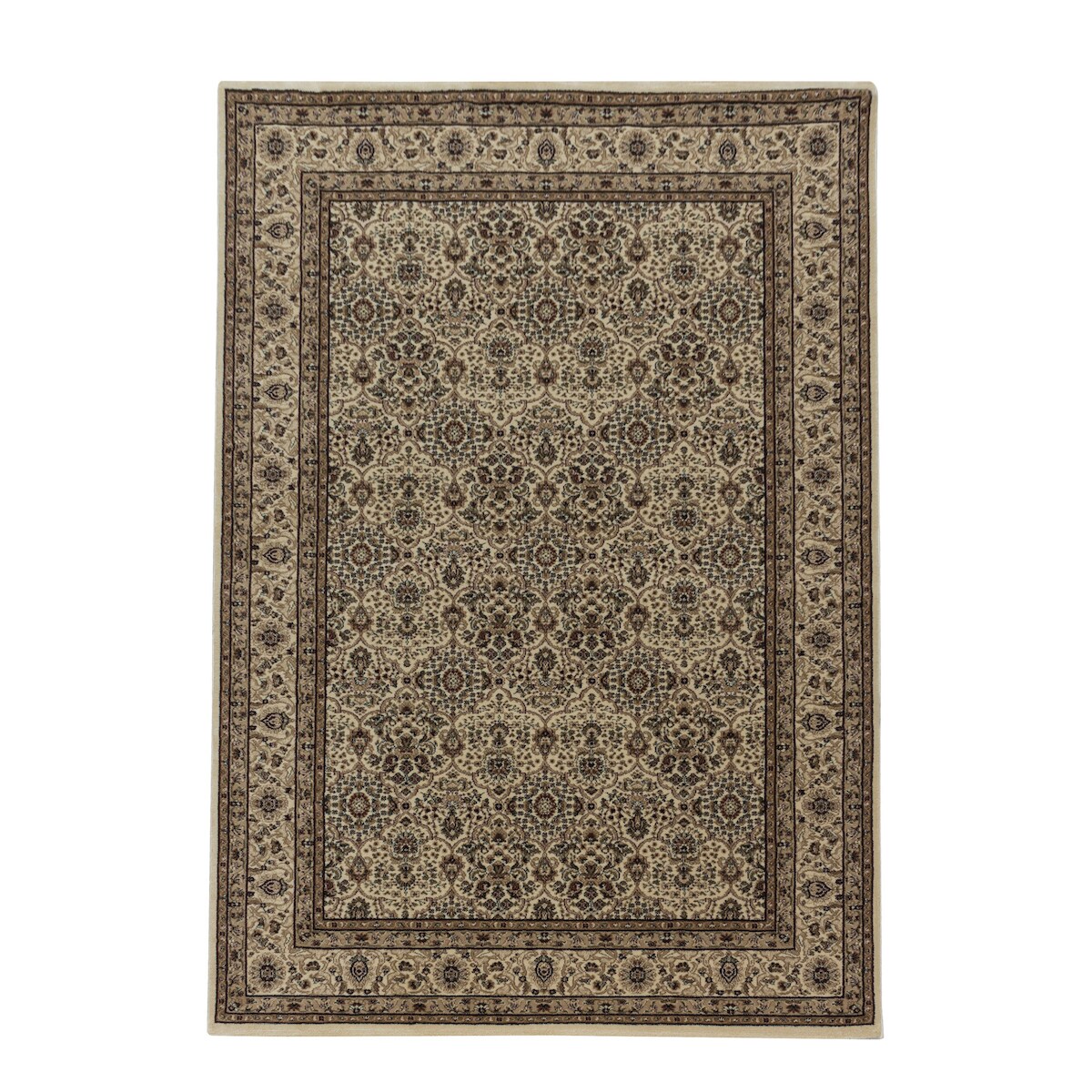Teppich Kurzflor Orientalisch Muster Polypropylen Gewebt Beige Rechteckig 160x230 | Kadima Design Image