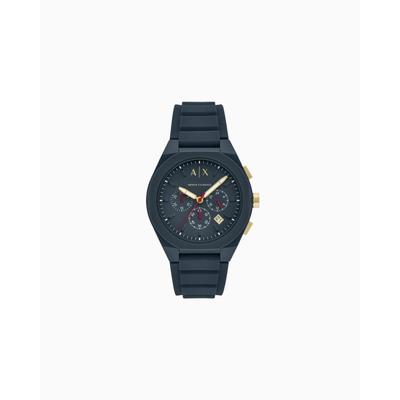Chronograph Silicone Watch - Blue - ARMANI EXCHANGE Watches