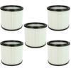 5x Faltenfilter kompatibel mit Aqua Vac boxter 15 p, 30 s, 20 s, 15 s Staubsauger - Filter,