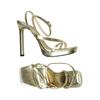 Zara Damen Sandale, Gr. 37, gold, kein Etikett