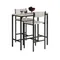 SoBuy OGT03 set tavolo da bar tavolo da pranzo in 3 pezzi tavolo da bistrot mobili da balcone mobili da bistrot