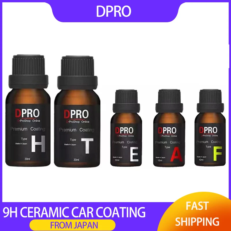Dpro Keramik Auto beschichtung Nano Lack pflege Auto politur flüssiges Glas Anti-Kratzer hydrophobe Beschichtung Auto Detail lierung Japan Importe Image