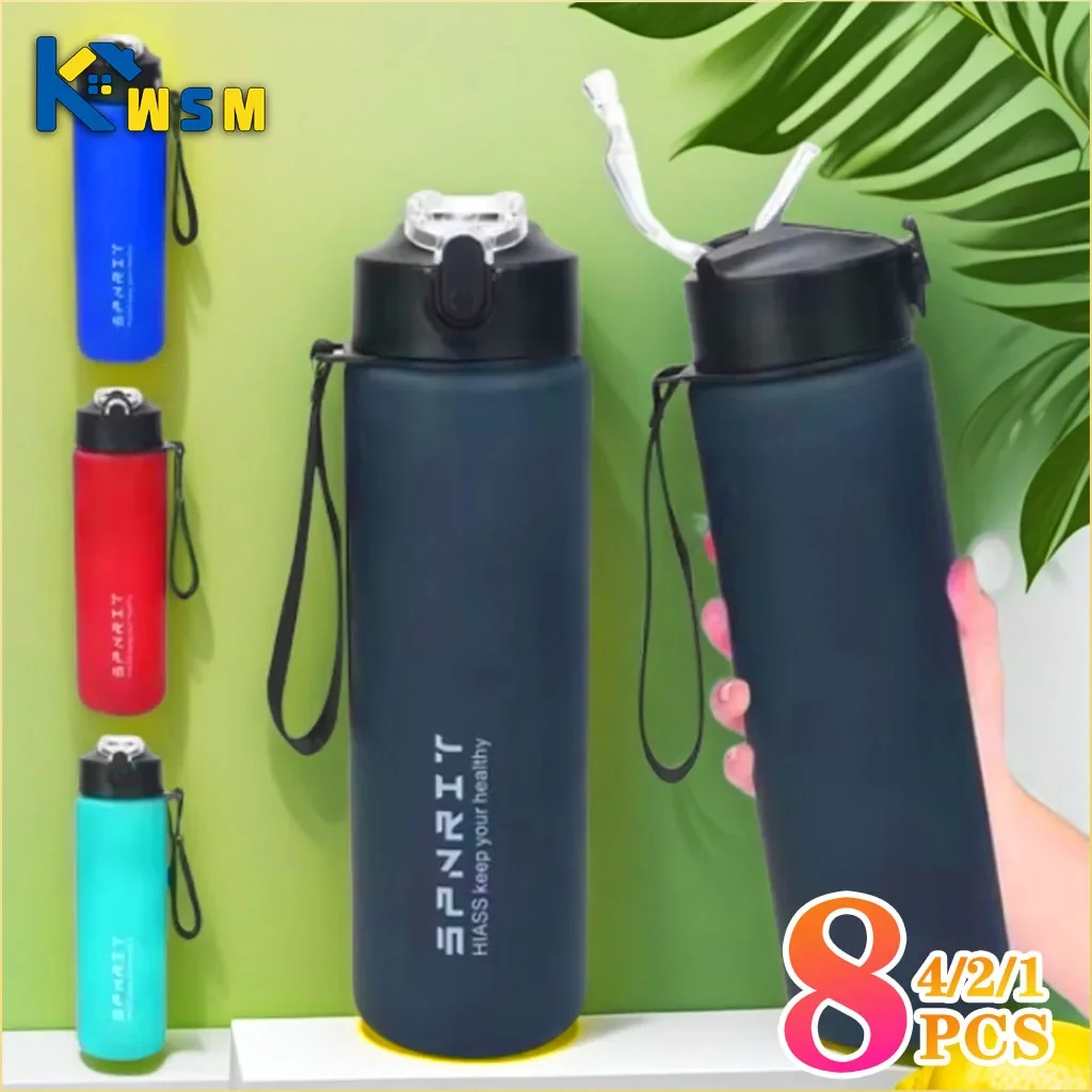750 ml Kapazität Matt Kunststoff Tragbare Wasser Tasse Erwachsene Student Outdoor Sport Wasser Tasse Küche Trinkwasser Werkzeug BPA FREI Image