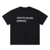 ENFANTS RICHES DEPRIMES E.R.D. 2025, T-Shirts, runder Ausschnitt, Baumwolle, Ankunft, neues schwarz-weißes T-Shirt für Herren und Damen, kurzärmelig