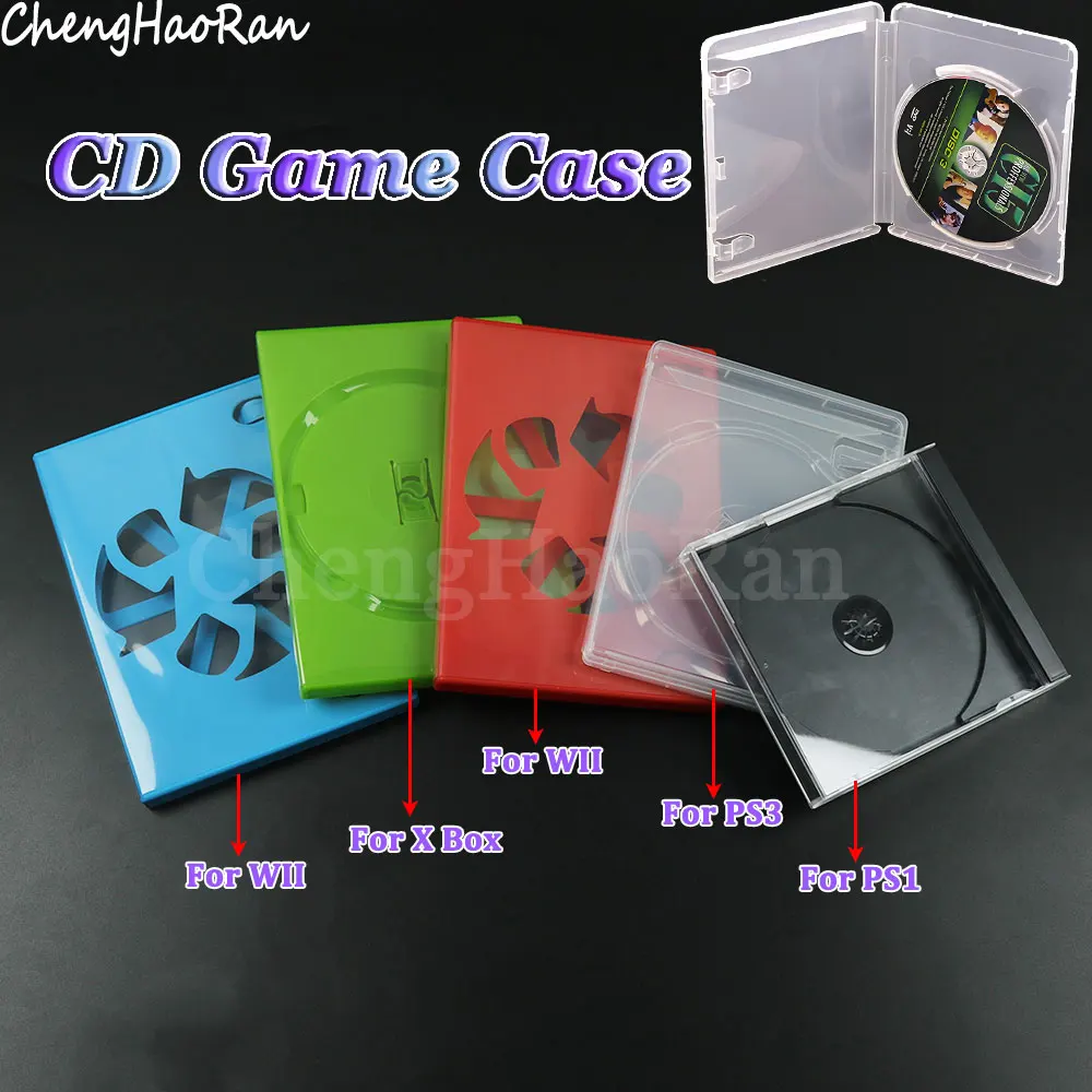 1Pc CD Spiel Fall Schutz Box Für PS1 PS3 Spiel Disk Halter CD DVD Discs Lagerung Box Abdeckung Für Xbox wii Ersatz Zubehör Image