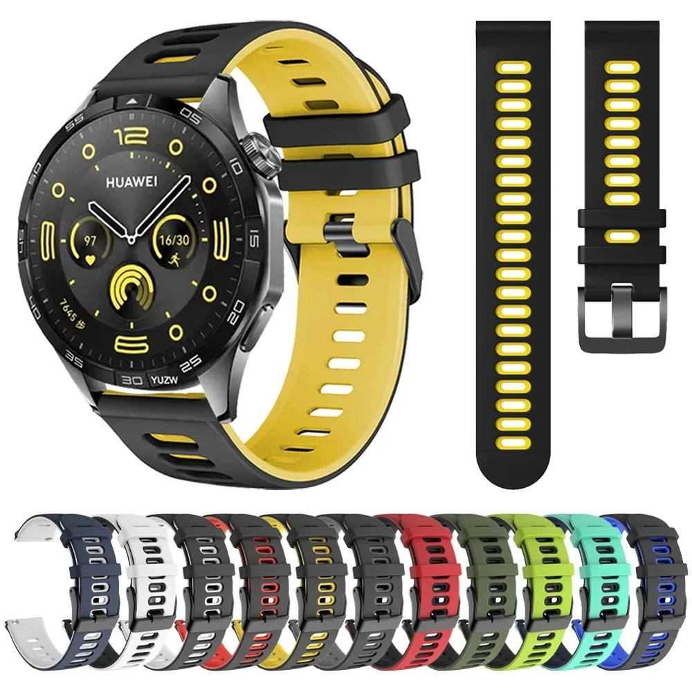 22mm 20mm Silikonarmband für Huawei Watch5 4 3 2Pro GT5 4 3 2 42 46MM Armband Band Honor GS Pro GS3 GT2 3 4Pro Magic Watch 2 1 Image
