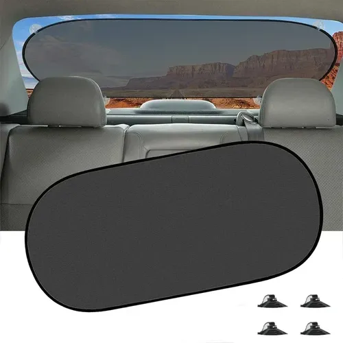 Auto Sonnenschutz UV-Schutz klappbar Auto Heckscheibe Sonnenschutz 100x50cm Universal Mesh Heckscheibe Visier mit Saugnäpfen