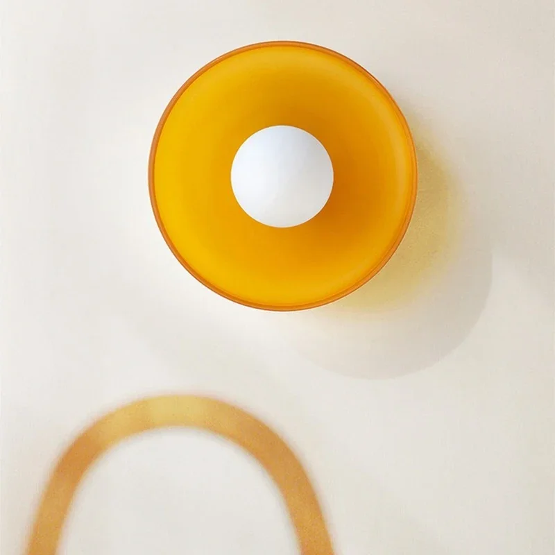 Nordic LED Wand Lampe Glas Vintage Kronleuchter Lichter G9 Quelle Für Eingangsbereich Flur Gang Balkon Schlafzimmer Dection Decke Licht Image