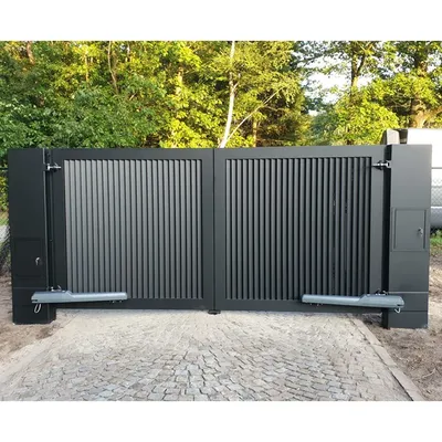 Morden Automatic Villa Garden Gate Courtyard Outdoor Gate Driveway Sliding Entrance Aluminum Electric Gate