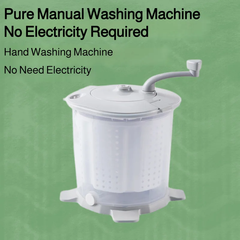 Student Manual Washing Machine Washing and Drying Integrated Household Small Lazy Hand-cranked Clothes Washing for Dormitory