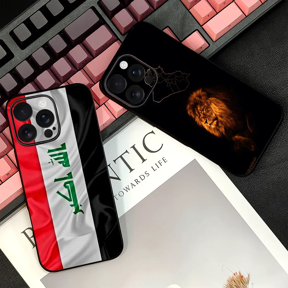 Klassische irakische Irak-Nationalflaggen-Handyhülle für iPhone 16 15 14 13 12 11 PRO MAX PLUS Mini-TPU, weich bis hautfreundliche Abdeckung Image