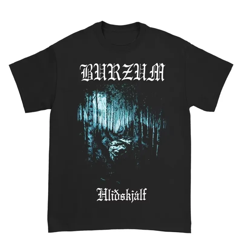 Norwegian Black Metal Band BURZUM Rock Dark Punk Damen und Herren Schwarzes Kurzarm-T-Shirt mit digitalem Direktspray