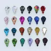 5-13MM 24-Farben Nähen auf Wassertropfen Strass Kristall Silber Klaue Knopf Tropfen für Schmuck/Hochzeitskleid Taschen Schuh Diy Trim