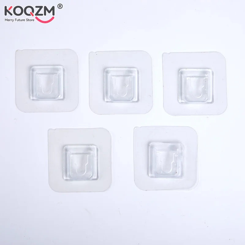 Transparente Mehrzweckhaken, doppelseitig klebende Wandhaken, wasserdichte Kleidung, Hüte, Handtuchhaken, Küche, Bad, Türhaken