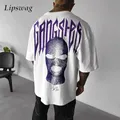 T-shirt da uomo stampata con motivo vintage streetwear T-shirt da uomo casual allentate o collo a maniche corte da uomo 2025 Pullover alla moda primavera estate