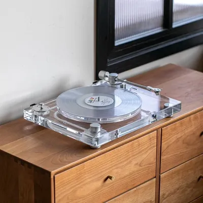 Home Bluetooth Transparenter Acryl-Plattenspieler Phonographen-Plattenspieler mit integrierten Stereolautsprechern Image