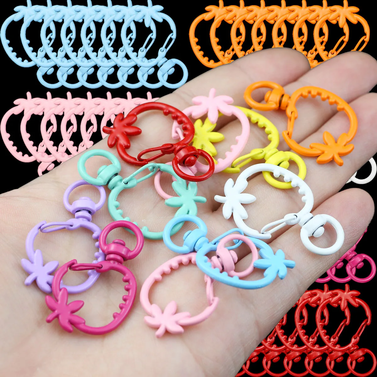 5 ~ 20Pcs Bunte Erdbeere-Förmigen Frühling Schnalle Für Handy Kette Nette Schlüssel Ring Diy Schmuck Machen Zubehör Image