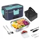 Lunch Box elettrico da 2 litri 12V/220V scaldavivande per auto e casa a doppia tensione con contenitore in acciaio inossidabile e lavastoviglie Safe-80W riscaldamento rapido