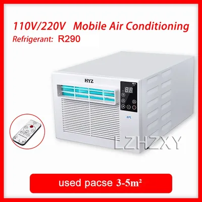 Home Portable Mobile Air Conditioning Dehumidification Desktop Mini Cooling Only Machine Free Installation with Remote Control