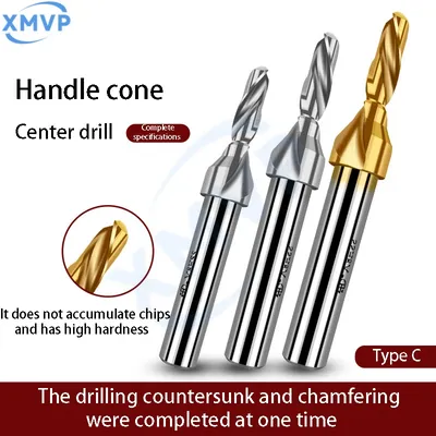 C-type center drill, countersunk chamfering integral drill bit, tapping drill bit, chamfering drill