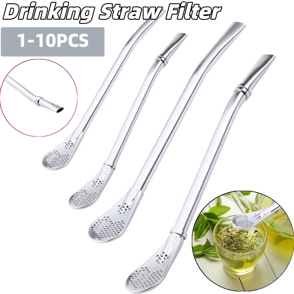 Trinkhalmfilter aus Edelstahl, handgefertigt, Yerba Mate Tea Bombilla Tool Image