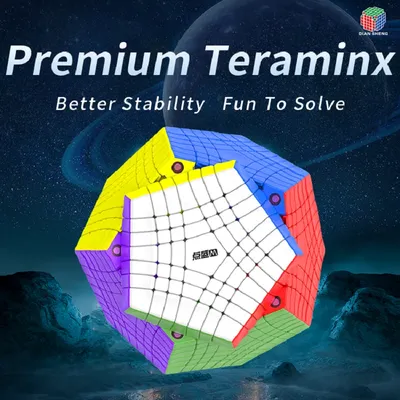 DianSheng Galaxy Teraminx 7x7 Magnetischer Würfel Megaminx Stickerless 7x7x7 Zauberwürfel Puzzle Spielzeug Kinder Geschenk Cubo Mágico Image