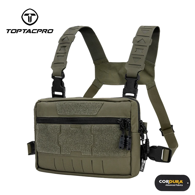 TOPTACPRO Taktische Brusttasche Recon Kit Tasche Multifunktions-Werkzeugtasche Molle Weste Tasche 500D Nylon 8511 Image