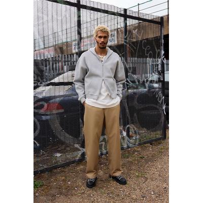 XLARGE Beige Embroidered Work Trousers - Beige 32 at Urban Outfitters