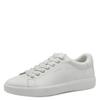 Plateausneaker TAMARIS, Damen, Gr. 41, weiß, Lederimitat, unifarben, sportlich, Schuhe, Freizeitschuh, Halbschuh, Schnürer in veganer Verarbeitung