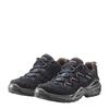 Wanderschuh LOWA "SIRKOS EVO GORE-TEX LO", Gr. 45, blau (navy, braun), Leder, Textil, sportlich, Schuhe, wasserdicht