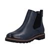 Chelseaboots REMONTE, Damen, Gr. 37, blau (dunkelblau), Leder, Elastischer Einsatz, unifarben, klassisch, Schuhe, Winterstiefelette, Klassik-Boots mit wasserabweisender TEX-Membran, Topseller