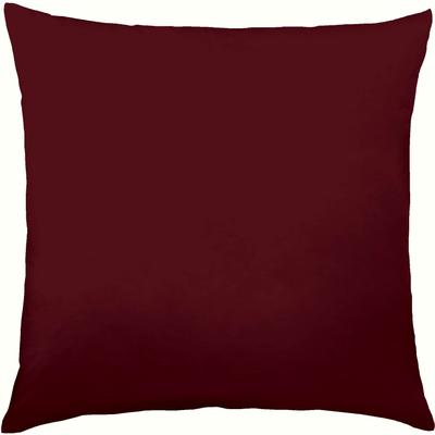 Kissenbezug KAEPPEL "Uni Mako-Satin, 100% Baumwolle", rot (burgund), B:80cm L:80cm, Baumwolle, Obermaterial: 100% Baumwolle, Kissenbezüge, Kissenhülle in vielen schönen Farbtönen mit Reißverschluss Image